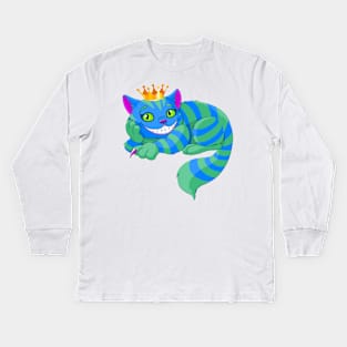 cat king Kids Long Sleeve T-Shirt